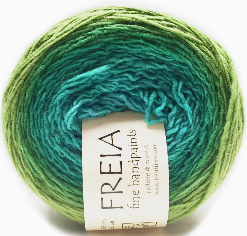 Freia Fine Handpaints - Shawl Ball, Single-Ply Fingering Weight, 100% US Merino Wool