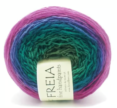 Freia Fine Handpaints - Shawl Ball, Single-Ply Fingering Weight, 100% US Merino Wool