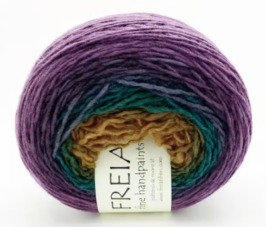 Freia Fine Handpaints - Shawl Ball, Single-Ply Fingering Weight, 100% US Merino Wool