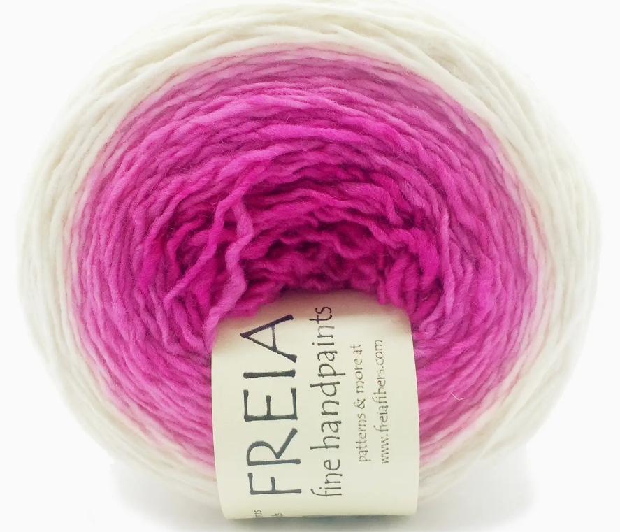 Freia Fine Handpaints - Shawl Ball, Single-Ply Fingering Weight, 100% US Merino Wool