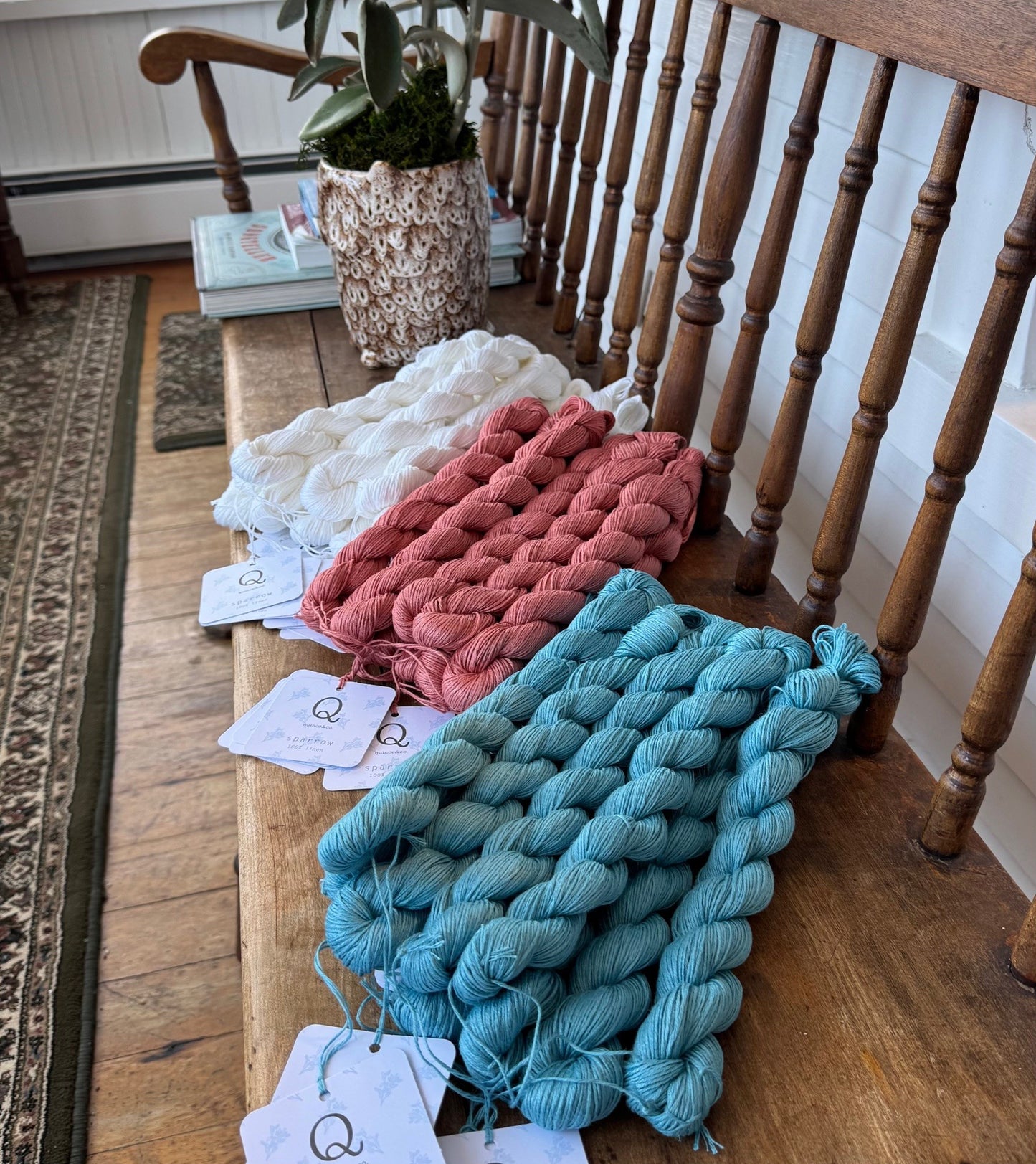 Quince & Co - Sparrow, Fingering Weight, 100% Organic Linen