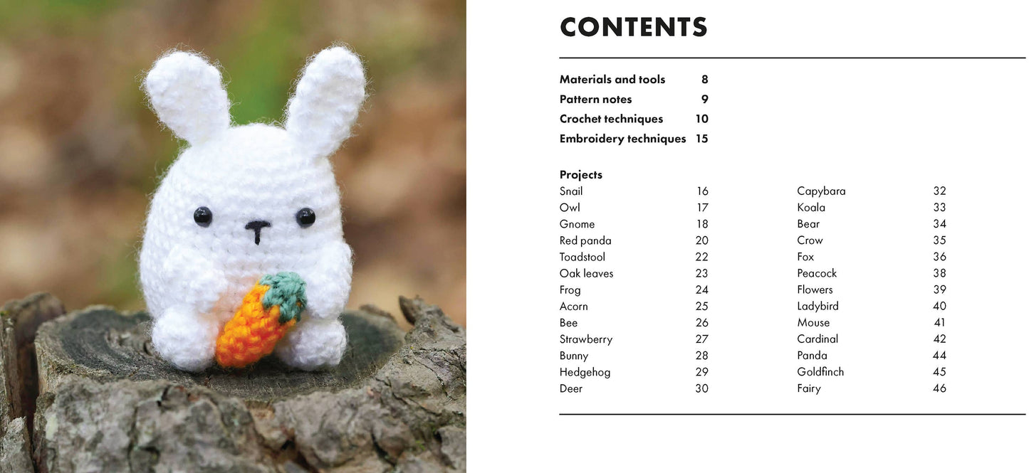 Mini Amigurumi Woodland, 26 Adorable Crocheted Forest Friends