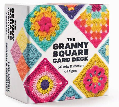 Granny Square Card Deck, 50 Colorful 4x4in Cards