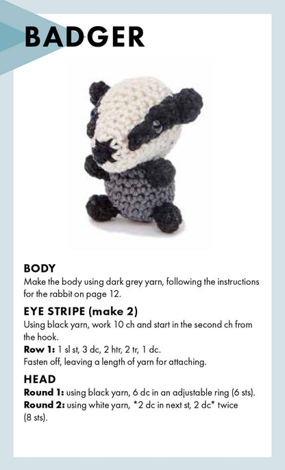 Mini Amigurumi Animals Card Deck, 50 Colorful 3.3x5.5in Cards