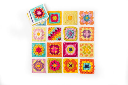 Granny Square Card Deck, 50 Colorful 4x4in Cards
