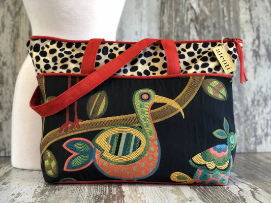 Atenti - Birdy Black Satchel