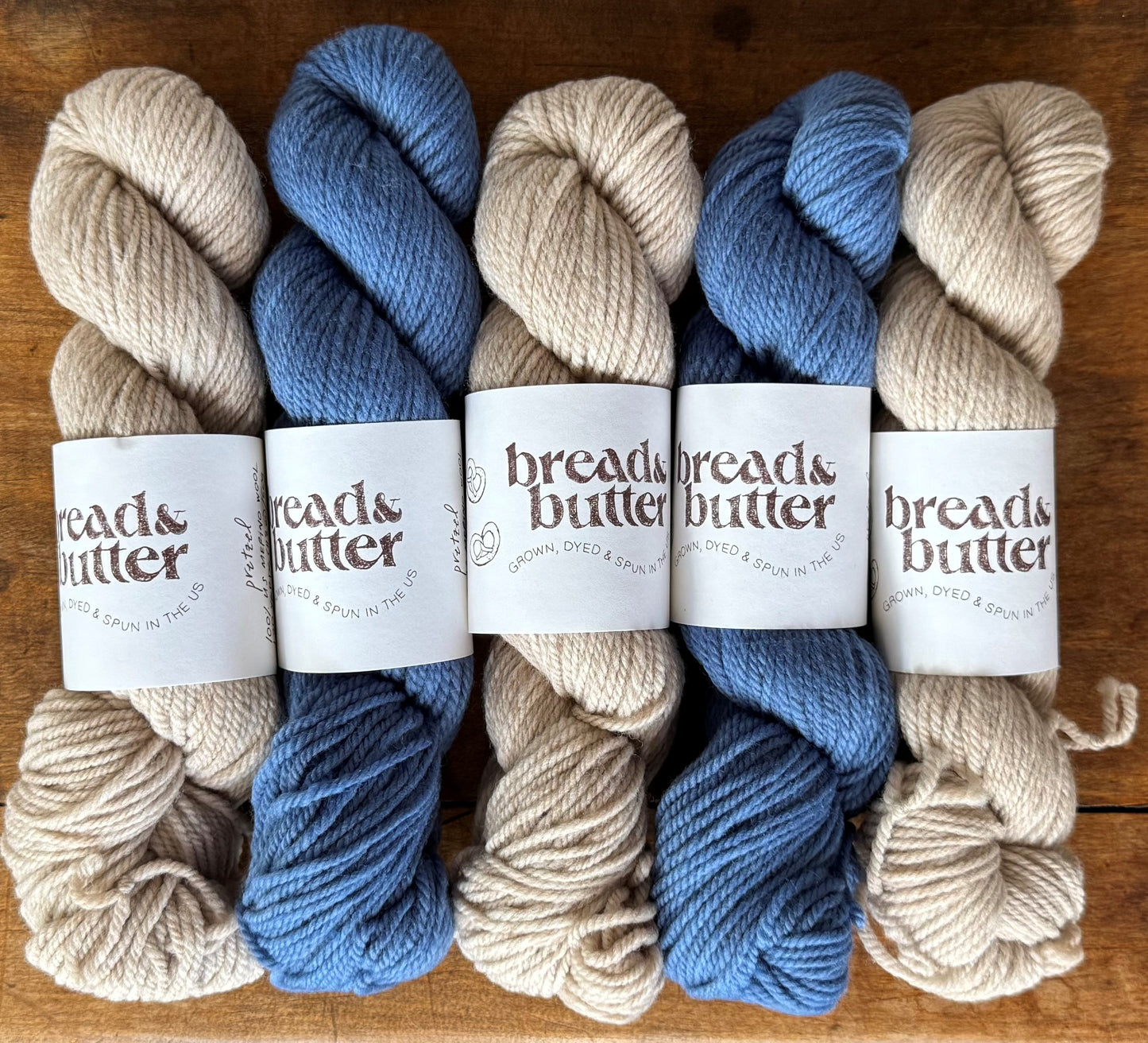 Bread & Butter - Pretzel, DK Weight, 100% US Merino Wool
