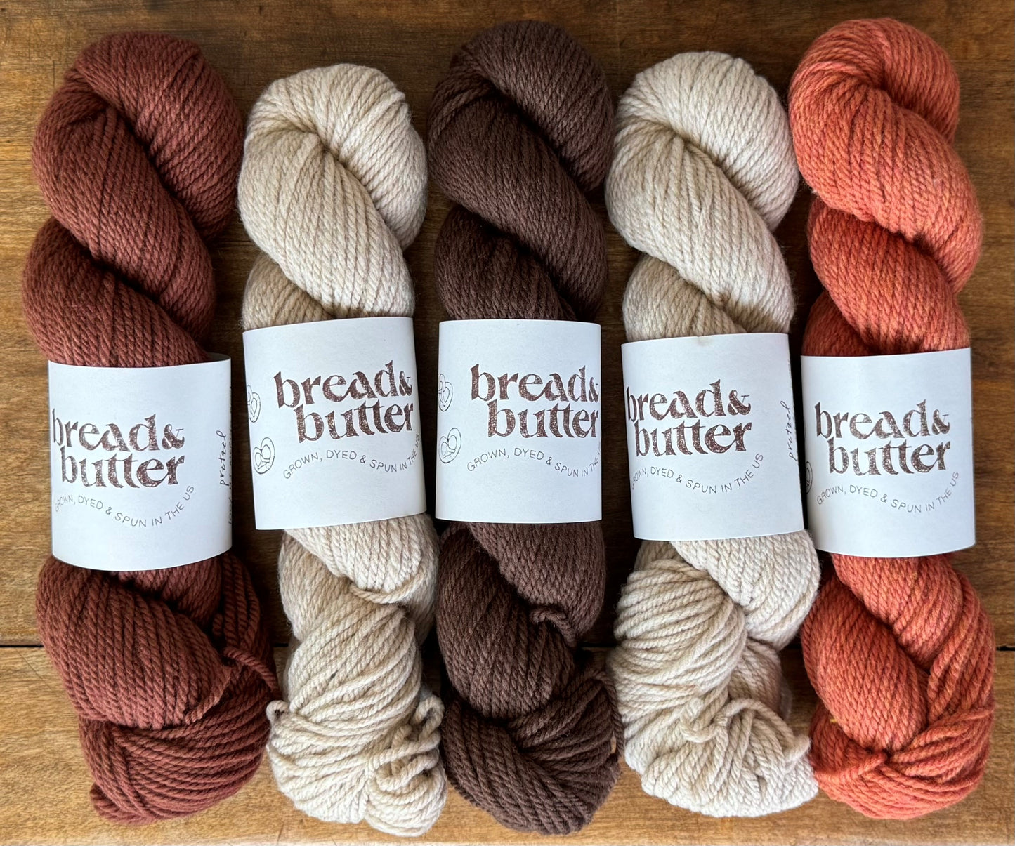 Bread & Butter - Pretzel, DK Weight, 100% US Merino Wool