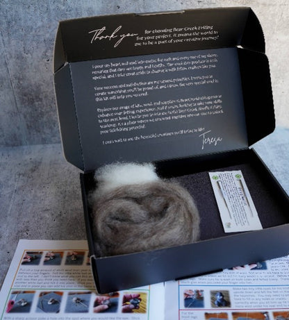 Bunny Needle Felting Kit for Advanced Beginners