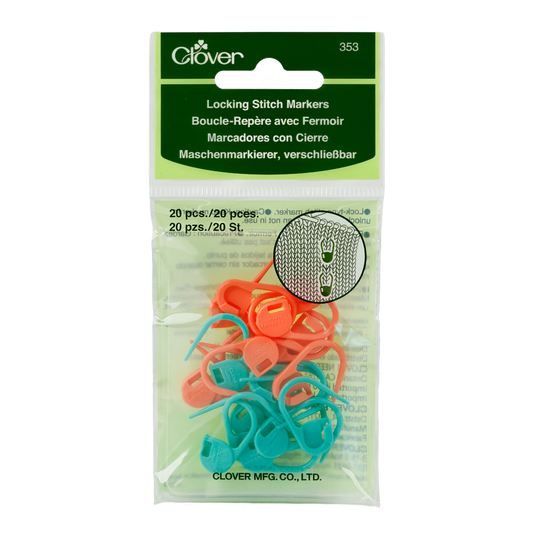 LOVermont Yarns Clover Locking Stitch Markers