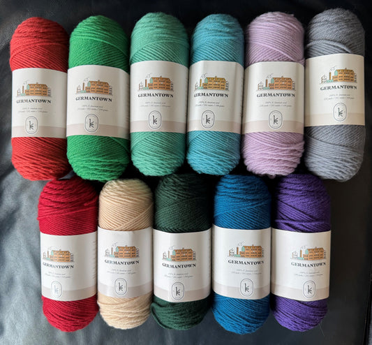 Kelbourne Woolens - Germantown, Worsted Weight, 100% US Wool