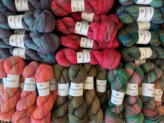 JFM - Making Tracks, Heavy DK / Worsted Weight, 100% US Wool