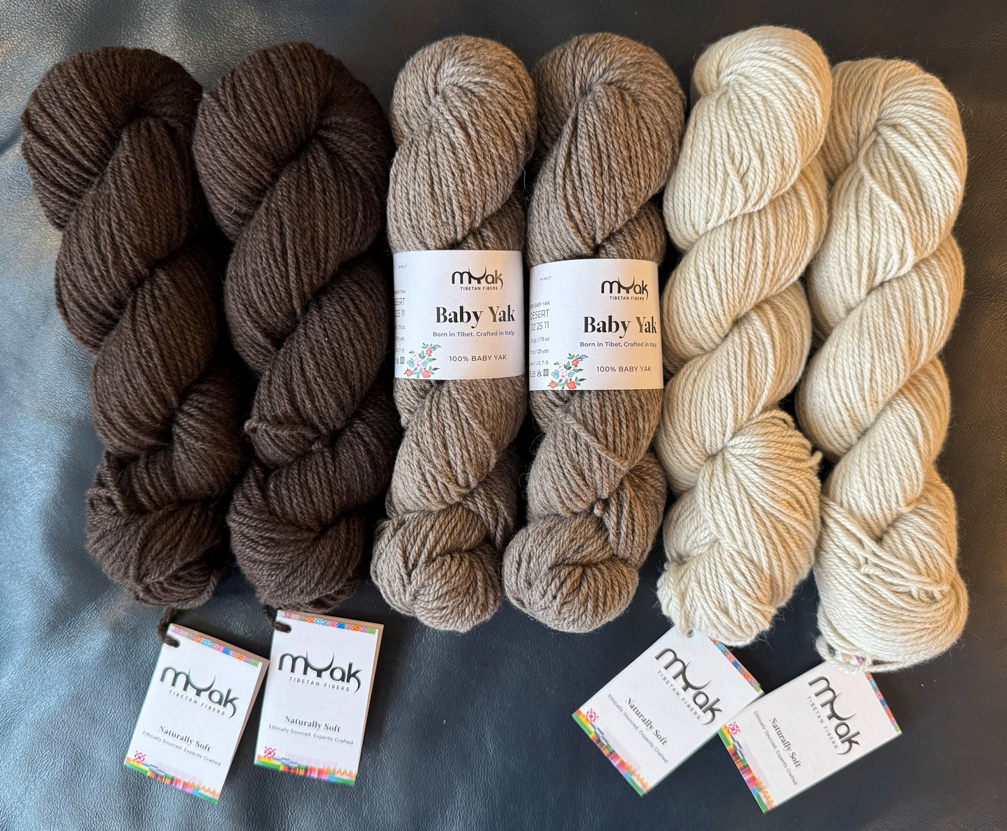 mYak - Baby Yak Medium, Worsted Weight, 100% Baby Yak