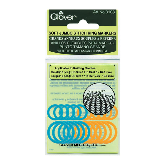 LOVermont Yarns Clover Soft Jumbo Stitch Ring Markers
