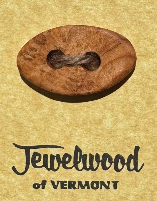 Jewelwood of Vermont - Handmade Lilac Buttons, ~1.5"x.75"