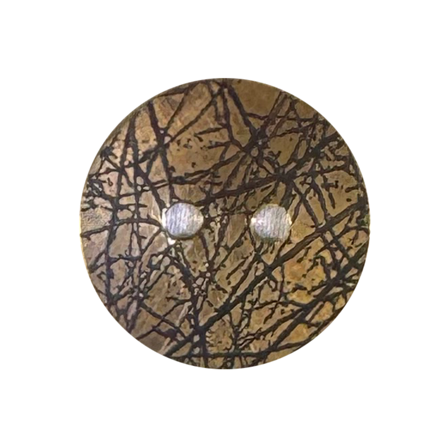 Wandering Dog Metal Art - Handmade Brass Buttons