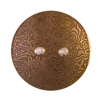 Wandering Dog Metal Art - Handmade Brass Buttons