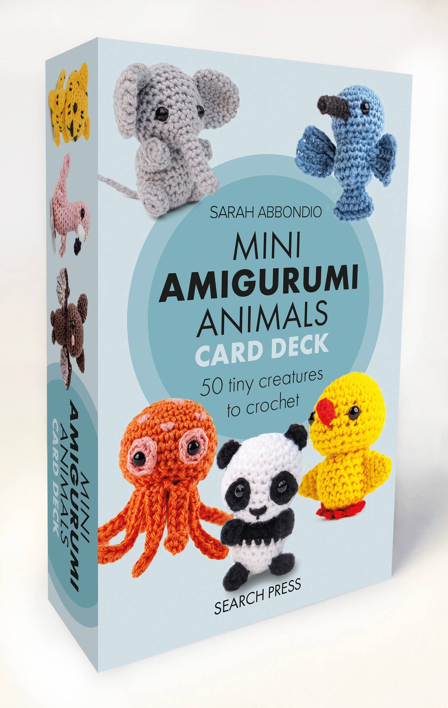 Mini Amigurumi Animals Card Deck, 50 Colorful 3.3x5.5in Cards